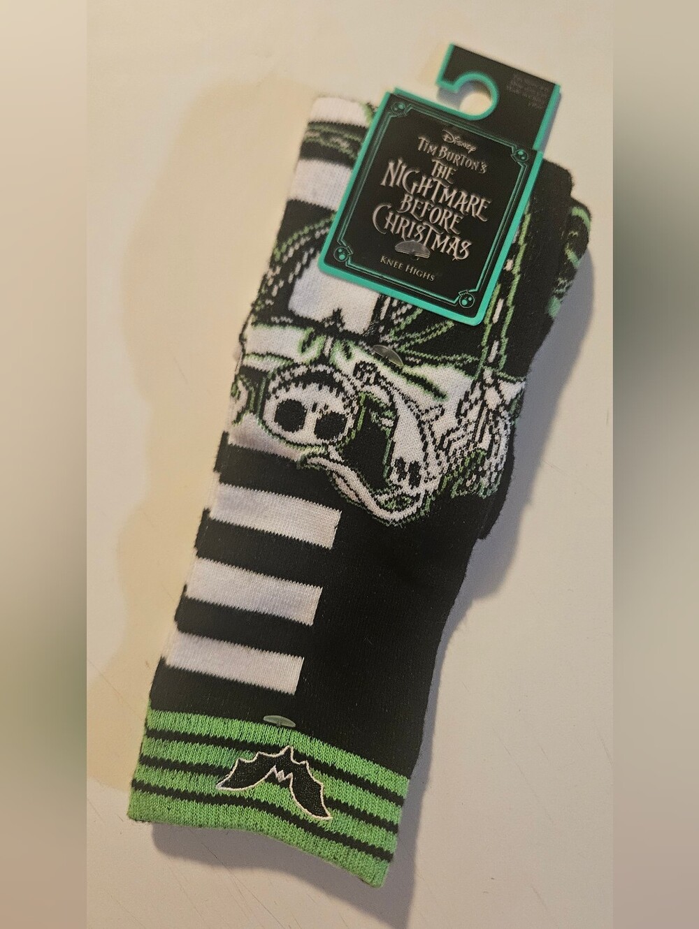 NWT Disney Tim Burton's The Night Before Christmas Knee-High Socks